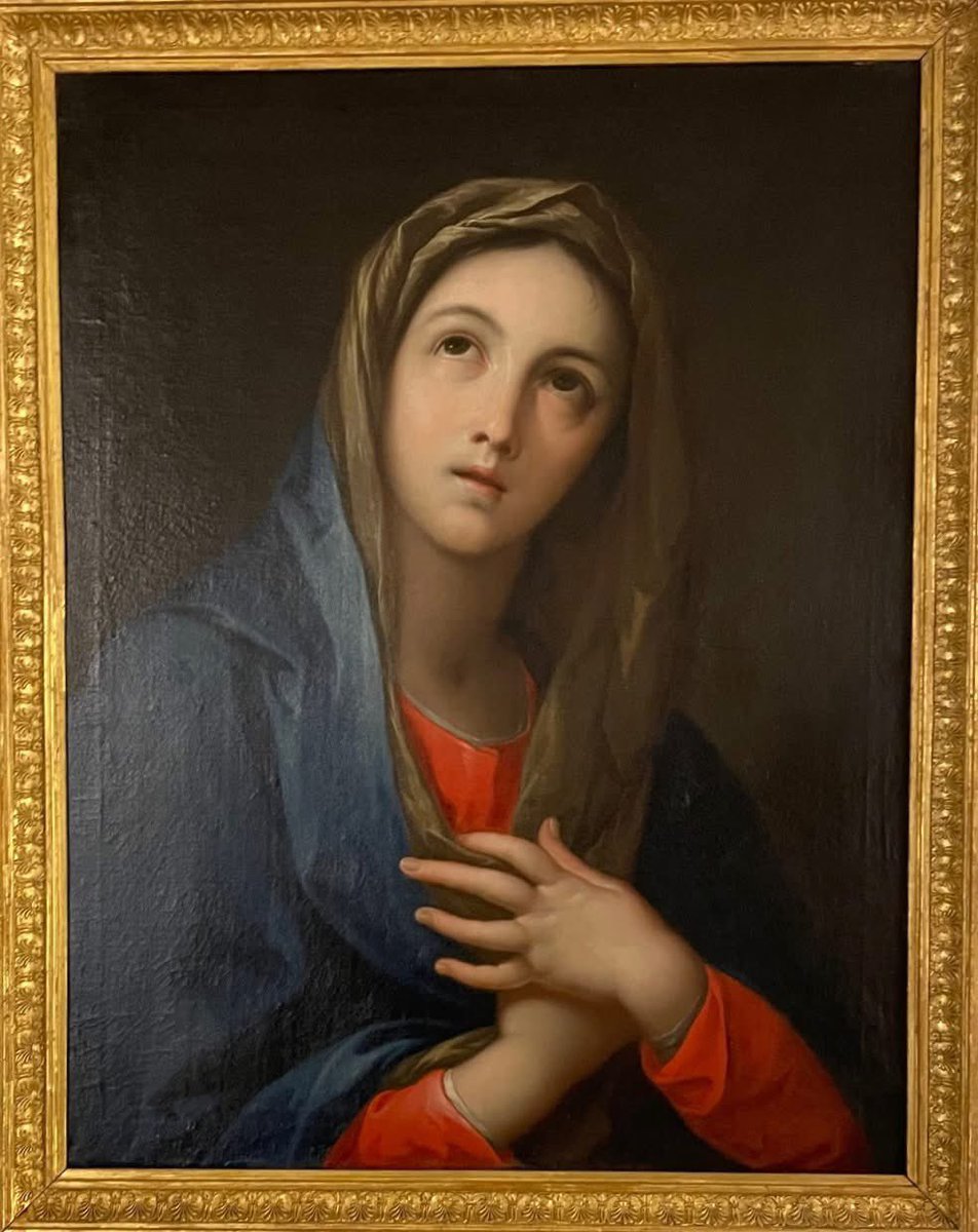 La Real Academia de Bellas Artes de la Purísima Concepción les desea feliz Navidad y un venturoso 2025. 

Virgen María, J. Vergara (1726-1799), copia de J. Ribera.
