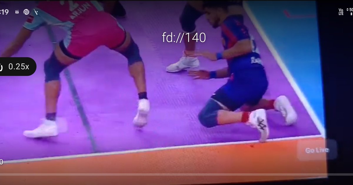 prvntak's tweet photo. @DabangDelhiKC Defender lobby.... defender out first' than involved in struggle...so raider safe ...0ne point jpp ... match should tie https://t.co/5Mo51u7XLk