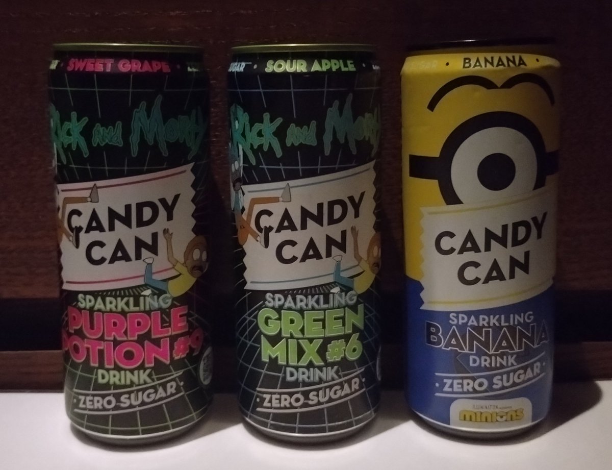 clear3st's tweet photo. Got some interesting drinks to try out โบ๏ธ๐
#CandyCan #SoftDrinks #RickandMorty #Minions #Clear3stSpy https://t.co/m82UAACicE