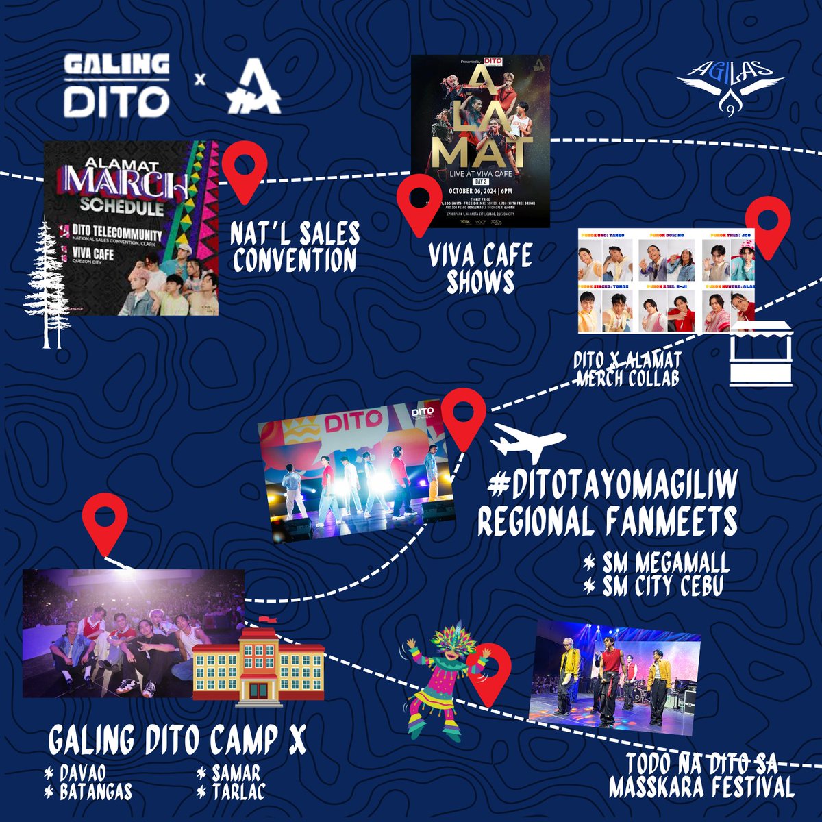AgilasOfficial's tweet photo. BIYAHENG TUNGO DITO: The #DITOxALAMAT Journey

PASKO DITO SA NUEBE
#XSpacesWithAgilas #ALAMAT_ALAS #GalingDITO

[2/2] https://t.co/dcjBiyUw2j