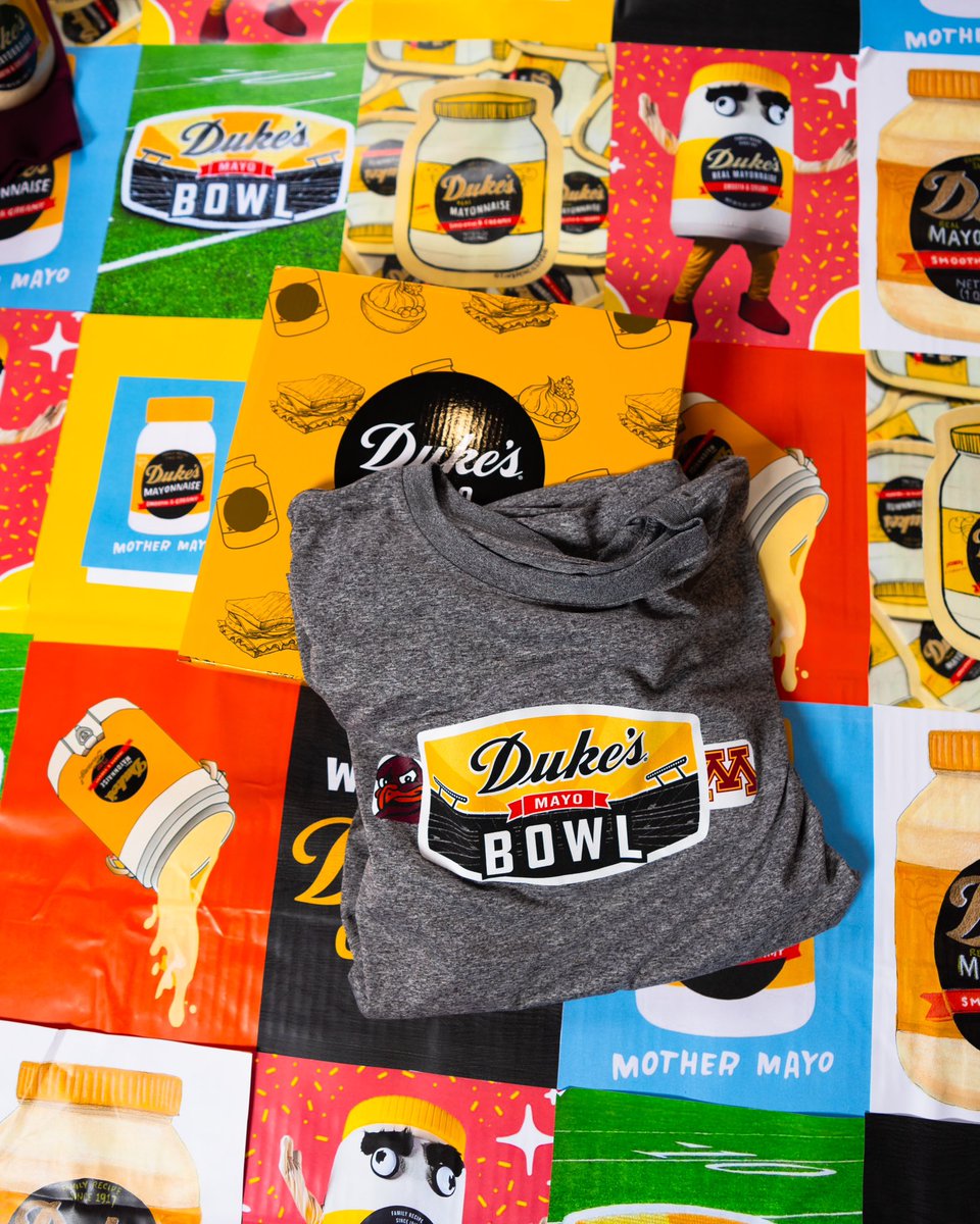 HokiesFB's tweet image. Yes… a jar of mayo is included in our gear drop 😉

#ThisIsHome | @DukesMayoBowl