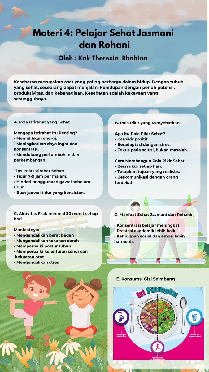 silver_growth's tweet photo. Materi 4: Pelajar Sehat Jasmani dan Rohani 

Berikut merupakan rangkuman materi ke 4 (pada gambar dibawah ini👇🏻) 

#PelajarPenggerakMerahPutih #PelajarSehatCerdasBerkarakter https://t.co/7cFaKPGwco