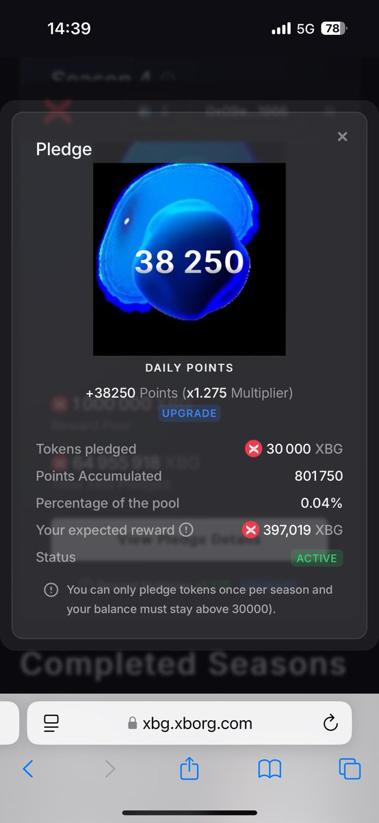 zmamzinfo's tweet photo. It’s always nice to earn rewards while you sleep. Just lock up some $XBG for a month, and honestly, the choice is an easy one! Trust, community, growth!
#XBGPledge https://t.co/am8gR4AsOH