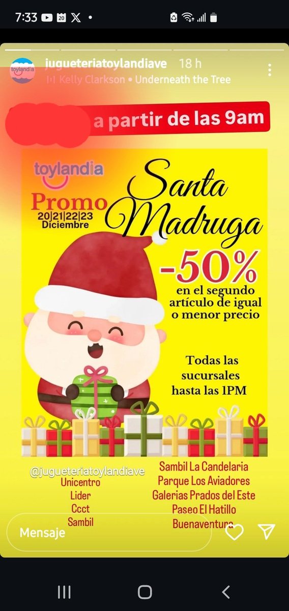 CAVEFAJ's tweet photo. El Niño Jesús y Santa, en horario extraordinario a pocos días de la Navidad!
@Toylandiave
@IdrimarL
@ottnayver https://t.co/zDH8RhqidH