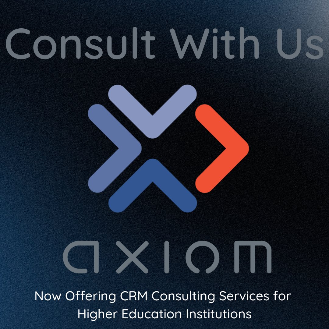 AxiomHigherEd's tweet photo. Configuring a CRM to integrate multiple systems? Axiom Consulting makes it simple. 🔗✨

Connect with our Sales Team to find out how:
 
📧 axiomsales@axiomhighered.com

#AxiomElite #DataIntegration #EdTech #StudentSuccess https://t.co/EXfjNysaX6