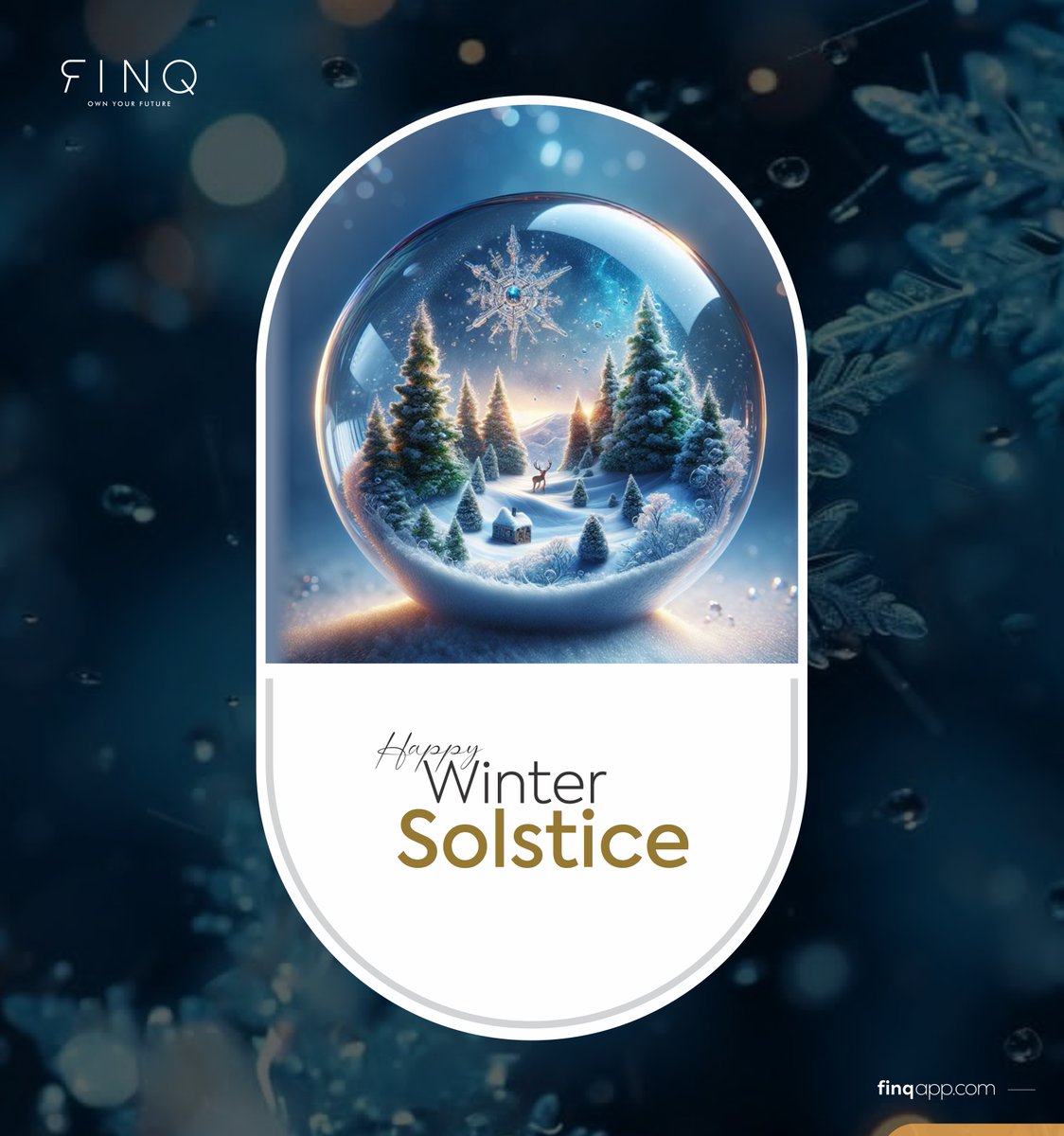 FinqTech's tweet image. The longest night, but brighter days ahead! 🌟
Celebrate Winter Solstice with FINQ and light up your finances. 💡
#WinterSolstice #FINQ