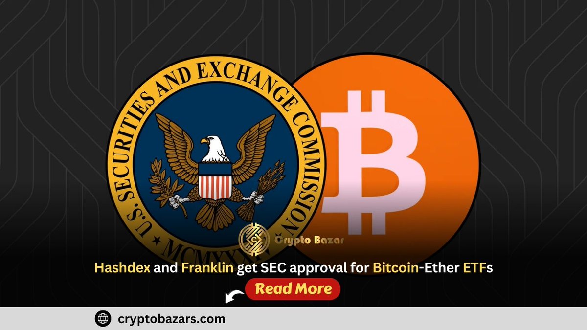 cryptobazarotwt's tweet photo. Hashdex and Franklin get SEC approval for Bitcoin-Ether ETFs

To read the full blog:
https://t.co/0C8Dh4Jgu6

#cryptobazar #cryptocurrency #etf #hashdex #franklintempleton #bitcoin https://t.co/jGeZgSRRKQ