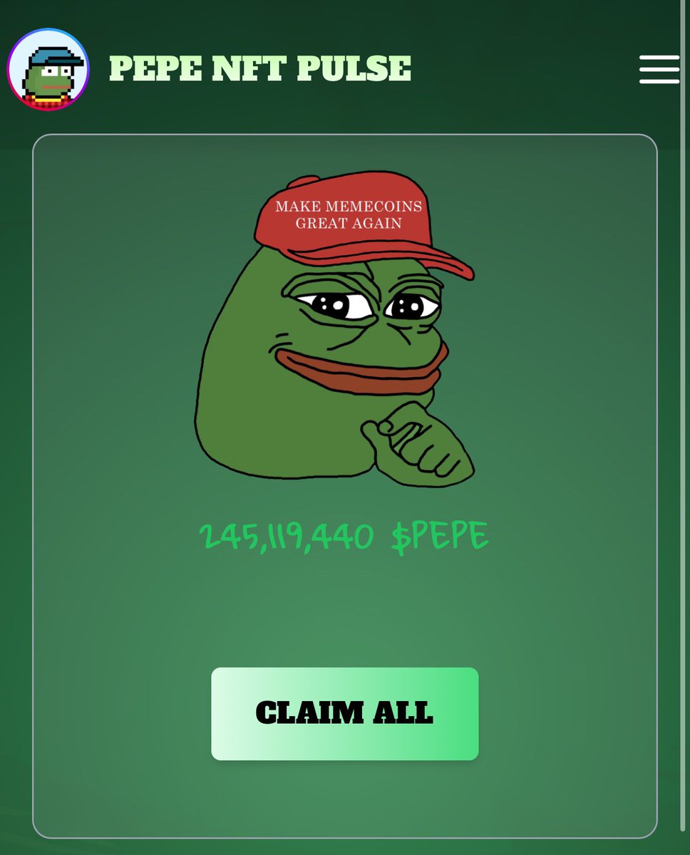 Pepe NFTs on Pulsechain sitting at a 4.5x from original mint price. 

$PEPE automated royalties still working flawlessly after 545+ days. 

Pulsechain has community. 

Fud and shakeouts will not make OGs capitulate.