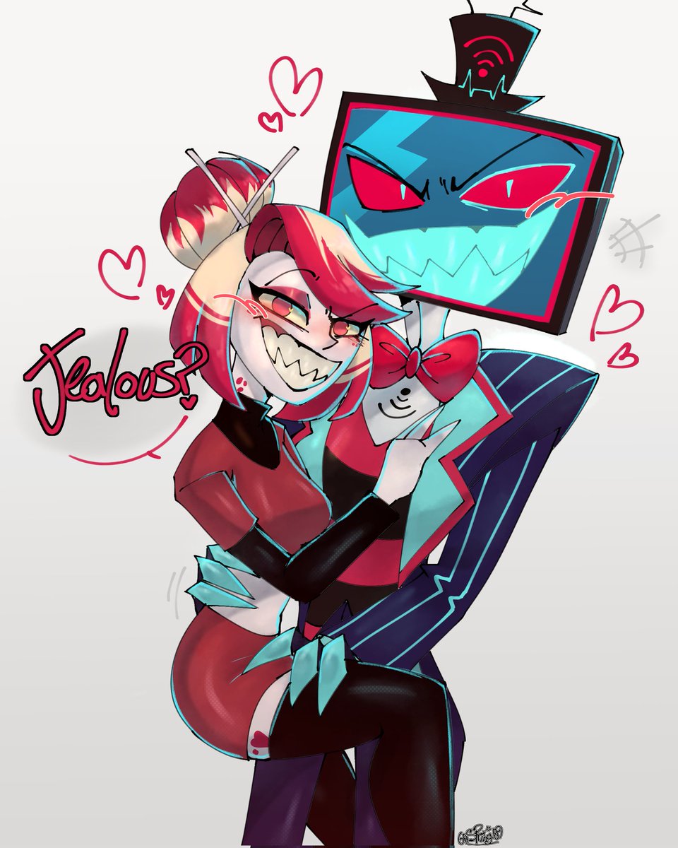 Elizabeth_Draw1's tweet photo. I had forgotten to publish this beautiful commission that give me @0MelodyMarquez0 tysm 💖✨
Ashley's favorite is Vox, don't tell Valentino or he'll get jealous 🤭💖✨

#HazbinHotel #HazbinHotelVox #HazbinHitelOC https://t.co/tYNP9NDKei