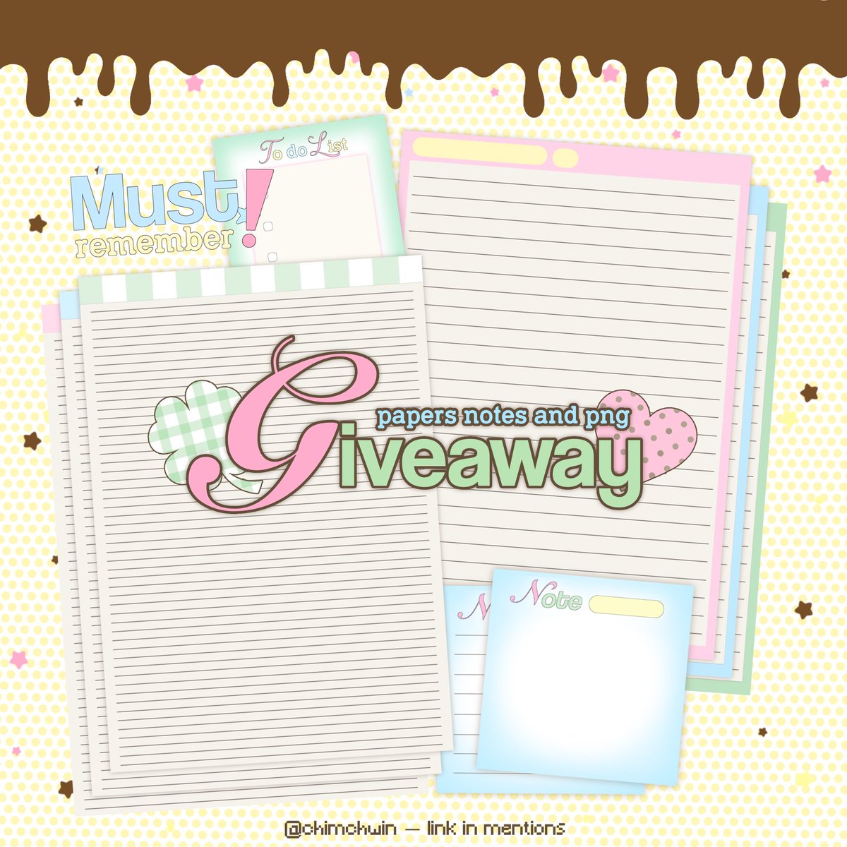 chimchwin's tweet photo. 𝒫ls kindly rt before use ⭐️

𓍼 Giveaway ྀི 🍮 paper , note and png

🐬 link in mention ☆ 👇🏻( personal use only!🩷)

#แจกpng #แจกไฟล์png #goodnotes #gawingchw https://t.co/NltLkml0Hx