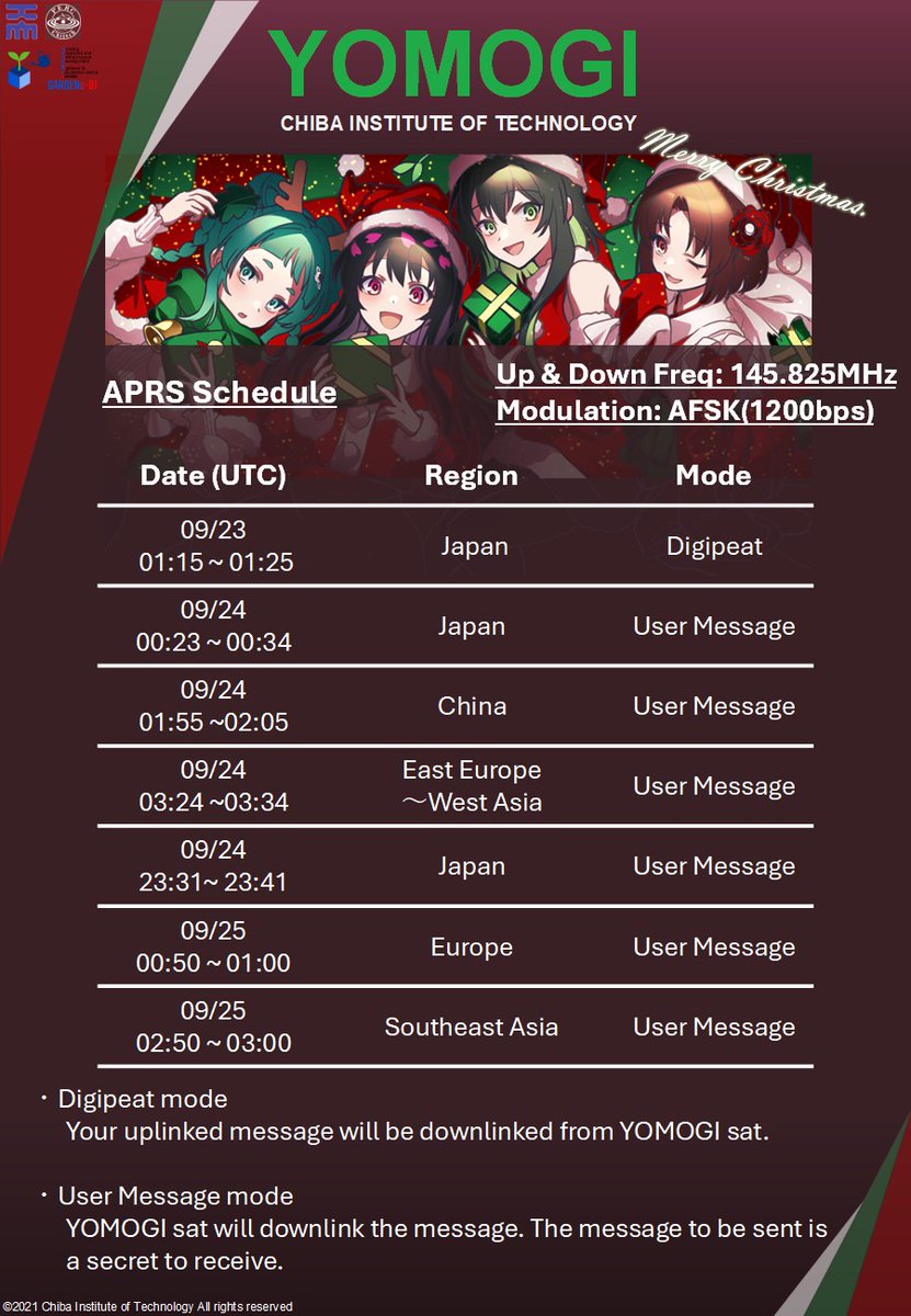 CitGardens's tweet photo. YOMOGIの今週前半の予定です!
This is YOMOGI’s first half of the weekly schedule.
#yomogi #cubesat #cit https://t.co/RolWcaqIAp