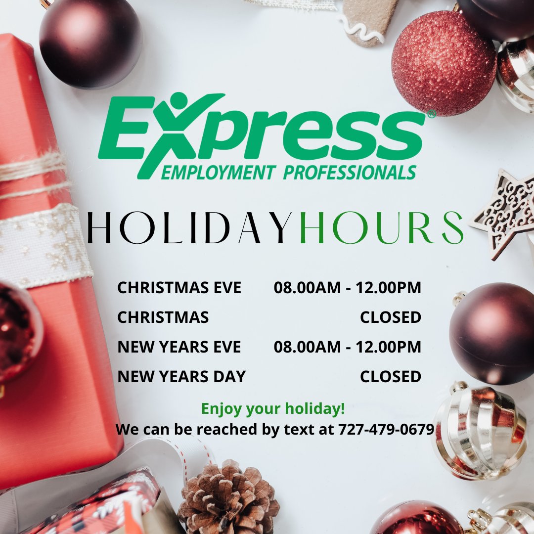 #ExpressPros
#HappyHolidays