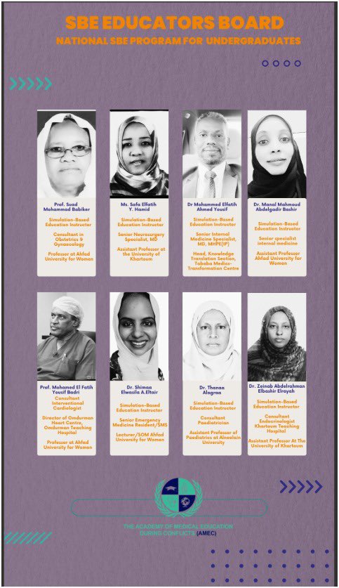 AMEC is very grateful to the #SBE family in 2024:- 

960 medical students in #Sudan received an accredited training on emergency medicine in different specialties 

AMEC team has been monitoring and collecting the feedback from SBE facilitators and students