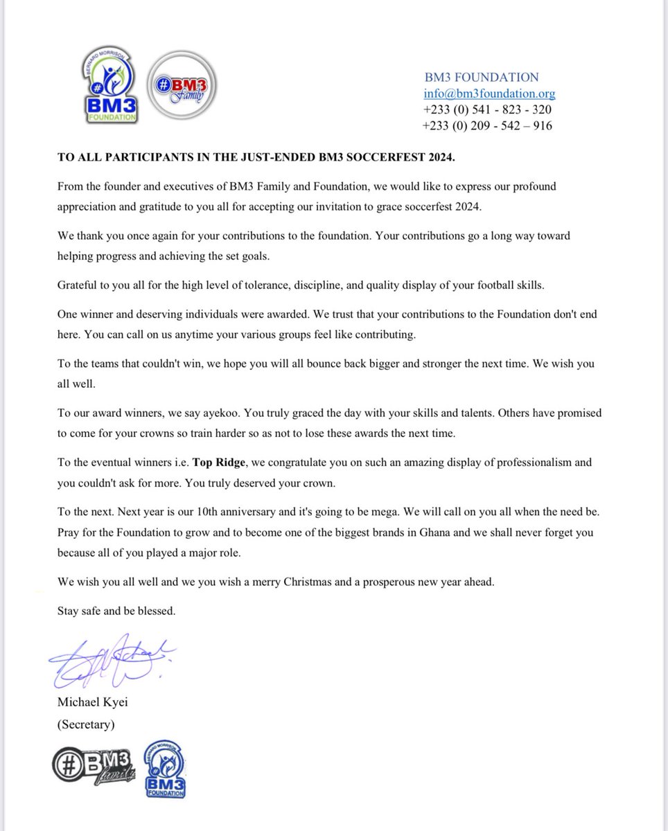 @bm3foundation SoccerFest 2024🙌
