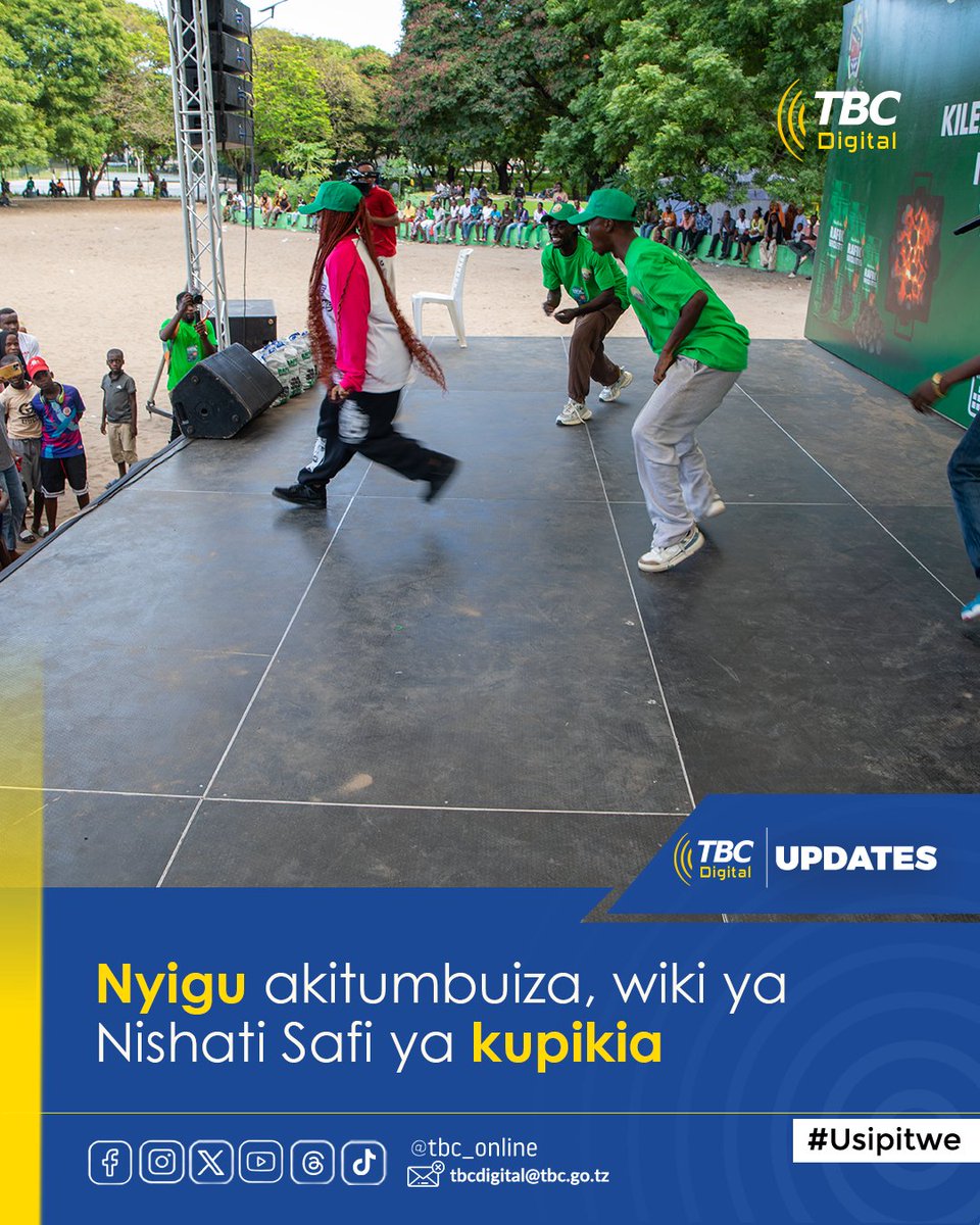 TBConlineTZ's tweet photo. Dansa maarufu, Angel Nyigu akitoa burudani ya kucheza katika jukwaa la Kilele cha Wiki ya Nishati Safi na Salama ya kupikia ya ‘Rafiki Briquettes’ inayofanyika katika viwanja vya Mwembeyanga Temeke mkoani Dar es Salaam.

#tbcupdates #tbcdigital #tbconline https://t.co/UyhAr4iyha