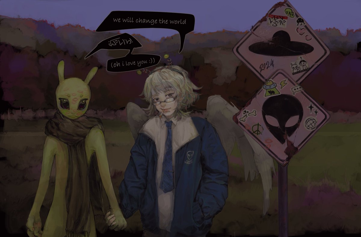 6sadtea9's tweet photo. 11000111100001110111010000010010011000001101000110000111101101100101100000110111111011101100101100000110101111010011110011111001110110010000011010001110101110110111000011101110111111 👽♡👩
#digitalart #oc #art https://t.co/R5RaL19diy
