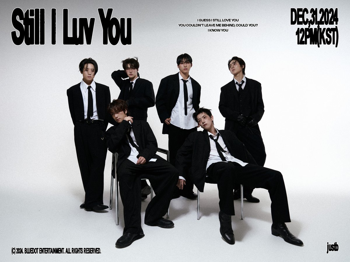 JUSTB_Official's tweet photo. JUST B Digital Single [Still I Luv You]

CONCEPT PHOTO

🖤2024.12.31 12PM (KST)

#JUSTB #저스트비
#StillILuvYou #스아럽 #2024_12_31_12pm https://t.co/KtPhcvSkzL
