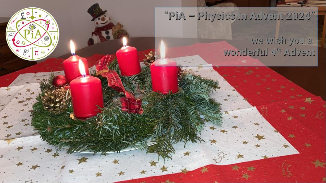 We wish you a wonderful fourth Sunday of Advent!
smpl.is/9xqji
#Physics #Science #Education #DigitalEducation #Digitalisation #Advent #Xmas #School #Teachers #MINT #Learning #Research #WissKomm #DigitalLearning #AdventCalendar #PhysEdu #twlz