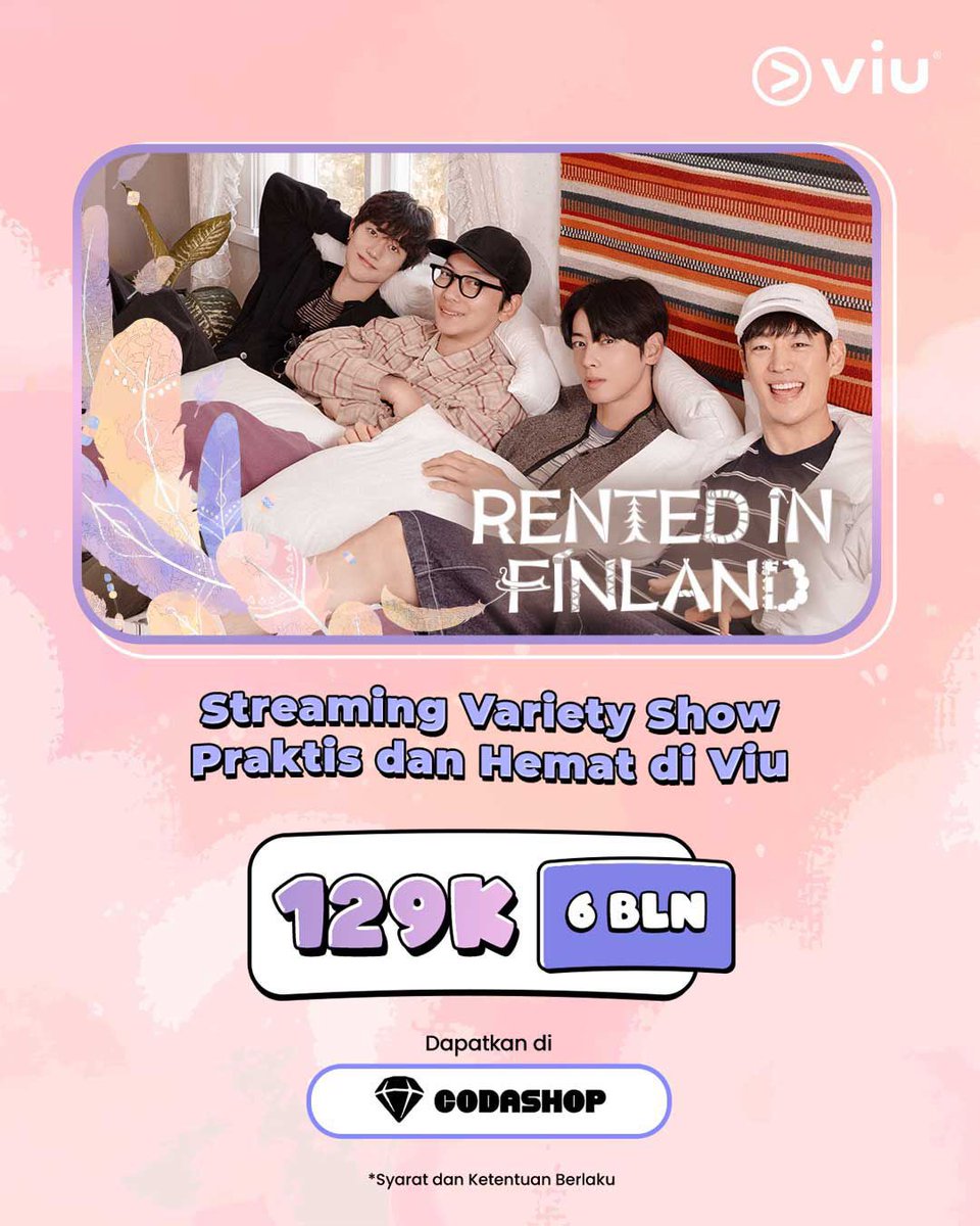 Streaming variety show seru di Viu main praktis dan hemat dengan promo untuk 6 bulan 😍

Dapatkan di <a href="/Codashop_ID/">Codashop Indonesia</a>, klik: codashop.com/id-id/viu-prem…

#Viu #ViuPromo
