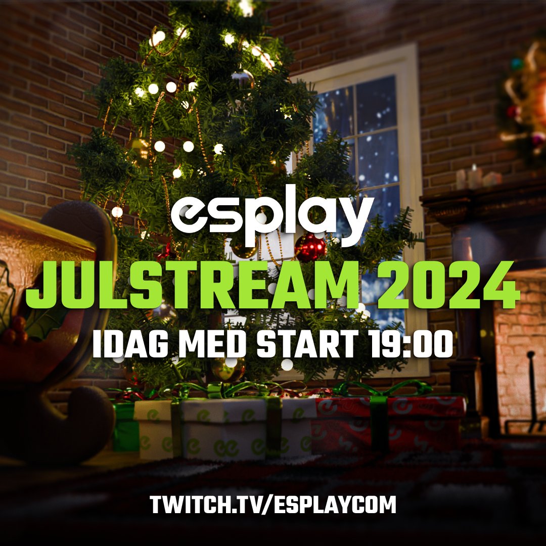 Ni missar väl inte detta? 🤩

Världens bästa <a href="/kREATIVOFC/">kREATIV</a> hoppar in och förgyller vår fjärde advent med Esplay:s officiella julstream vid 19:00! 🕖

📌 Julhälsningar från några av Counter-Strike:s största profiler!
📌 Giveaway på 30 julklappar som delas ut!
📌 Underbar julstämning