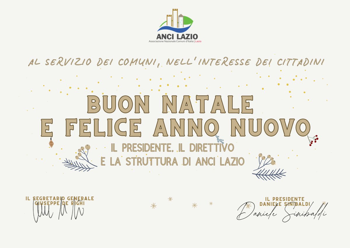 Con il presidente Sinibaldi, il vicepresidenteVarone, il segretario generale De Righi: volti, voci, intelligenze e persone, che danno operatività all'azione di Anci Lazio.
Al servizio dei comuni del Lazio nell'interesse dei cittadini: su questa frontiera staremo sempre con voi.