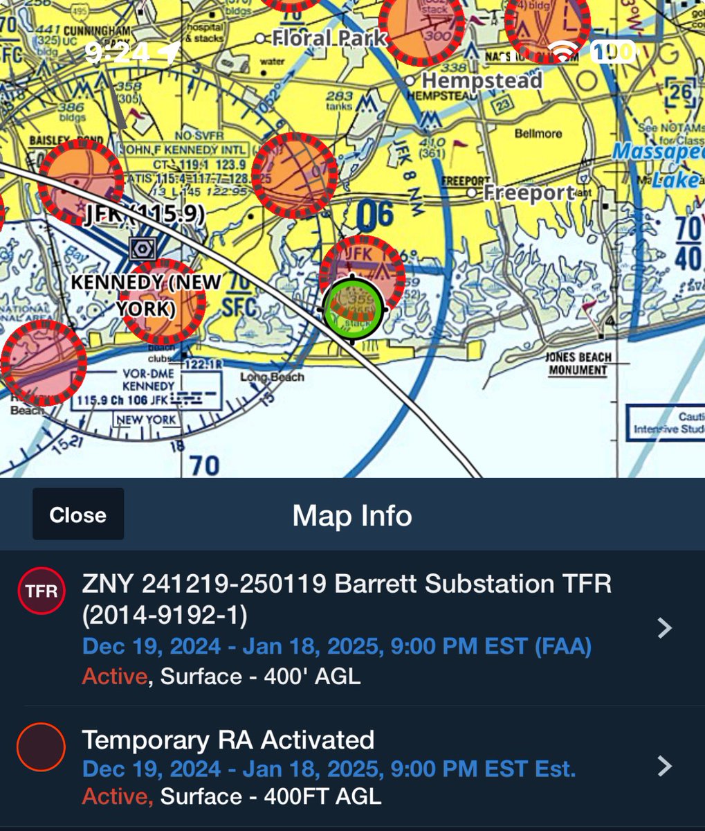 MorrisAntebi's tweet photo. Can someone explain why there are TFR s over utility substations and water supplies around New York and New Jersey? @elonmusk https://t.co/CEVbaiCZES