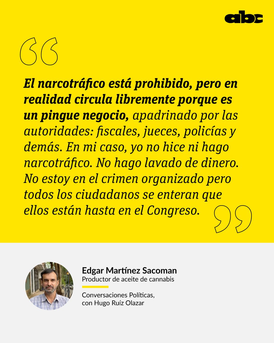 #ConversacionesPolíticas | La política antidrogas solo beneficia a los detentadores del poder, afirmó el productor de aceite de cannabis, Edgar Martínez Sacoman, quien estuvo seis años preso siendo inocente de la acusación de narcotráfico.
⭕️WhatsApp: whatsapp.com/channel/0029Va…