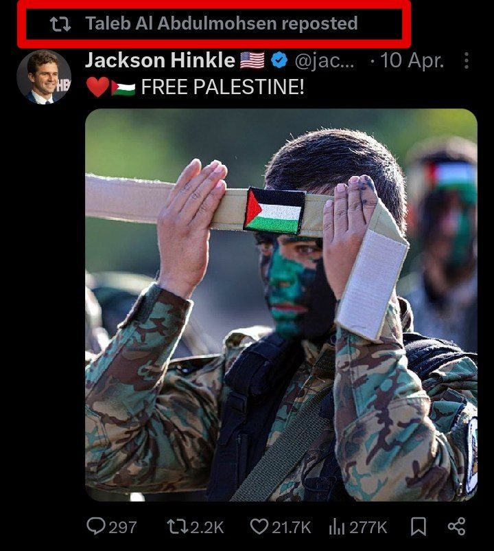 mus_nico's tweet image. #profiling

Hmm, dus een 𝗦𝗮𝗼𝗲𝗱𝗶-𝗔𝗿𝗮𝗯𝗶̈𝗲𝗿 pleegt op 𝘃𝗿𝗶𝗷𝗱𝗮𝗴 een 𝗮𝗮𝗻𝘀𝗹𝗮𝗴 op een 𝗞𝗲𝗿𝘀𝘁𝗺𝗮𝗿𝗸𝘁, retweet 𝗝𝗮𝗰𝗸𝘀𝗼𝗻 𝗛𝗶𝗻𝗸𝗹𝗲 en roept 𝗔𝗹𝗹𝗮𝗵𝘂 𝗔𝗸𝗯𝗮𝗿 bij arrestatie (sec. 17).

Nou, dat moet een hardcore 𝙒𝙞𝙡𝙙𝙚𝙧𝙨-𝙛𝙖𝙣 zijn! ✅