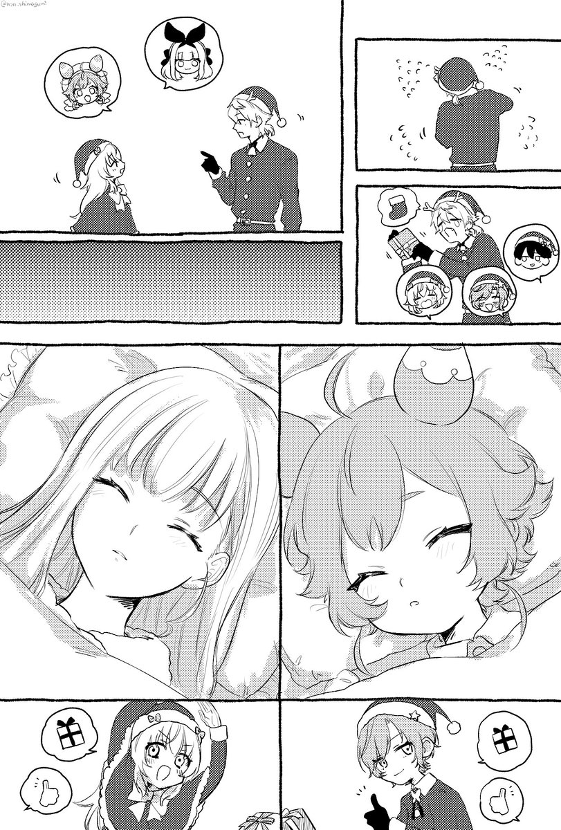 nzn_shimaguni's tweet photo. ハピトリサンタと元2期生（1/2） https://t.co/6vzmVMRuOt