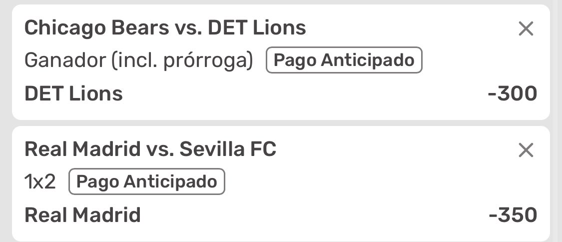 PICK 18 FUTBOL Y NFL

-DET LIONS ML
-REAL MADRID ML

MOMIO -140

#DetroitLions #RealMadrid