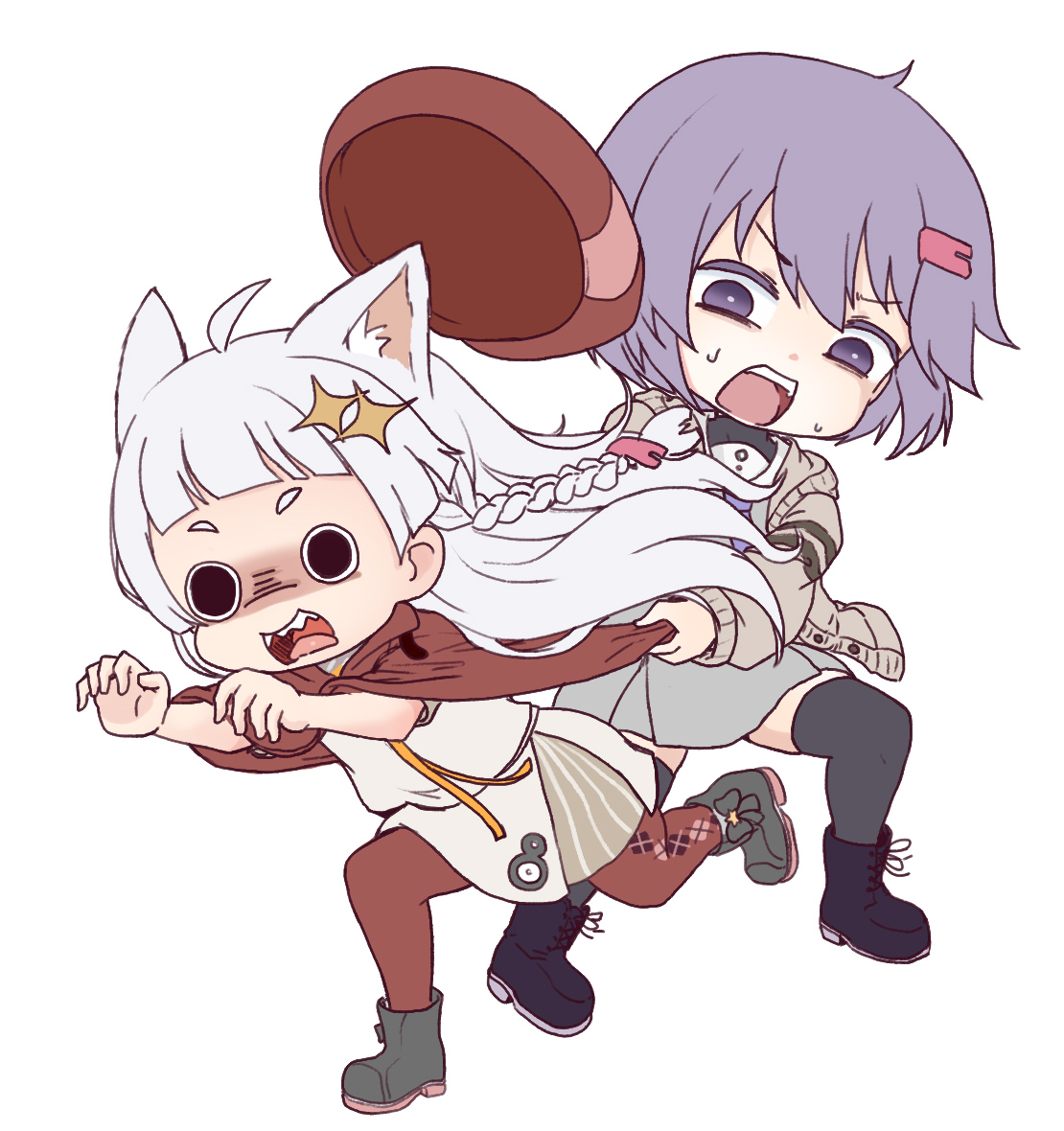 うちの蕾あかりちゃんと雫ゆかりさん 