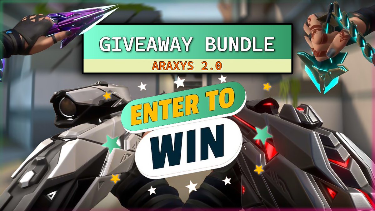 SergioFreank's tweet photo. 🚨 *🆕* ARAXYS 2.0 SKIN BUNDLE #GIVEAWAY 🔥

 💠How to Enter 👀?  
🔵Follow @SergioFreank .
🟢Retweet &amp; Like the post.
🟠Tag 2x Friends 😇.

📅Deadline: 08.01.2025

⚠️Notice: make sure to "Follow" the steps above. #VALORANT #valorantgiveaway #valorantbundle https://t.co/tmpYh8Slng