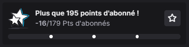Bonjour <a href="/TwitchFR/">Twitch FR</a> j'ai un soucis depuis plusieurs semaines sur ce compteur j'ai essayé de désactiver réactiver mais rien à faire ça reste négatif ouing à l'aide