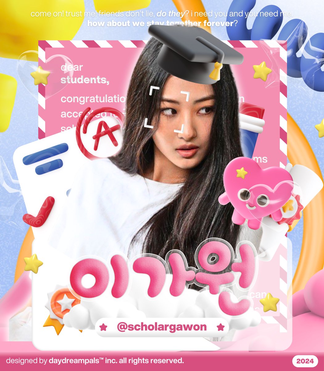 scholargawon's tweet photo. 땡땡 울리다!
𝗰𝗹𝗮𝘀𝘀𝗲𝘀 𝗮𝗿𝗲 𝗼𝘃𝗲𝗿. 𖠋
just because i grow up, doesn’t mean i lose my capacity for imagination. at 공상 고등학교 i, as Gawon, found a space to ignite my imagination and to thoughts less explicable by language, unhooked from reality. https://t.co/2DDqVAU817