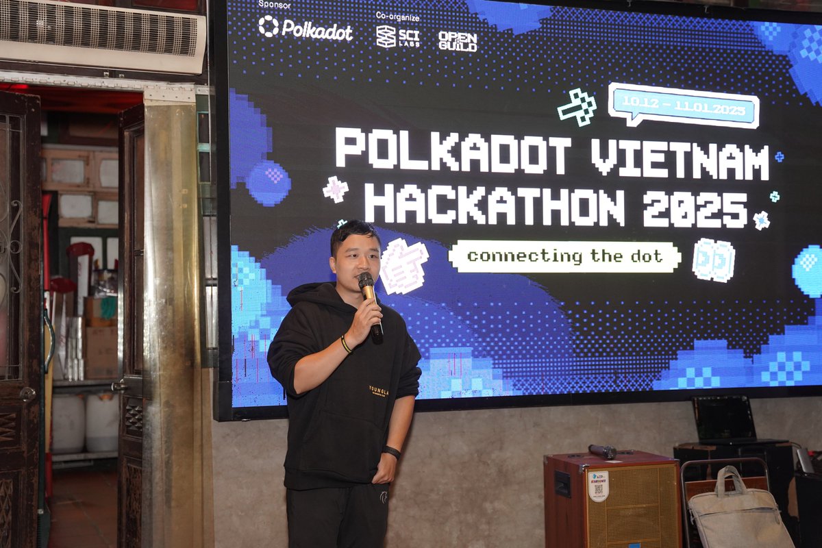 Recap: Polkadot Hanoi Builder Year-End Meetup 
🎉 Last Friday, Bookadot x <a href="/openguildwtf/">OpenGuild</a> brought the heat with the Hanoi Builder Meetup. 
🔥We looked back on an awesome year and shared highlights from the Polkadot Hackathon. 🚀 
1/2
#Polkadot #Meetup