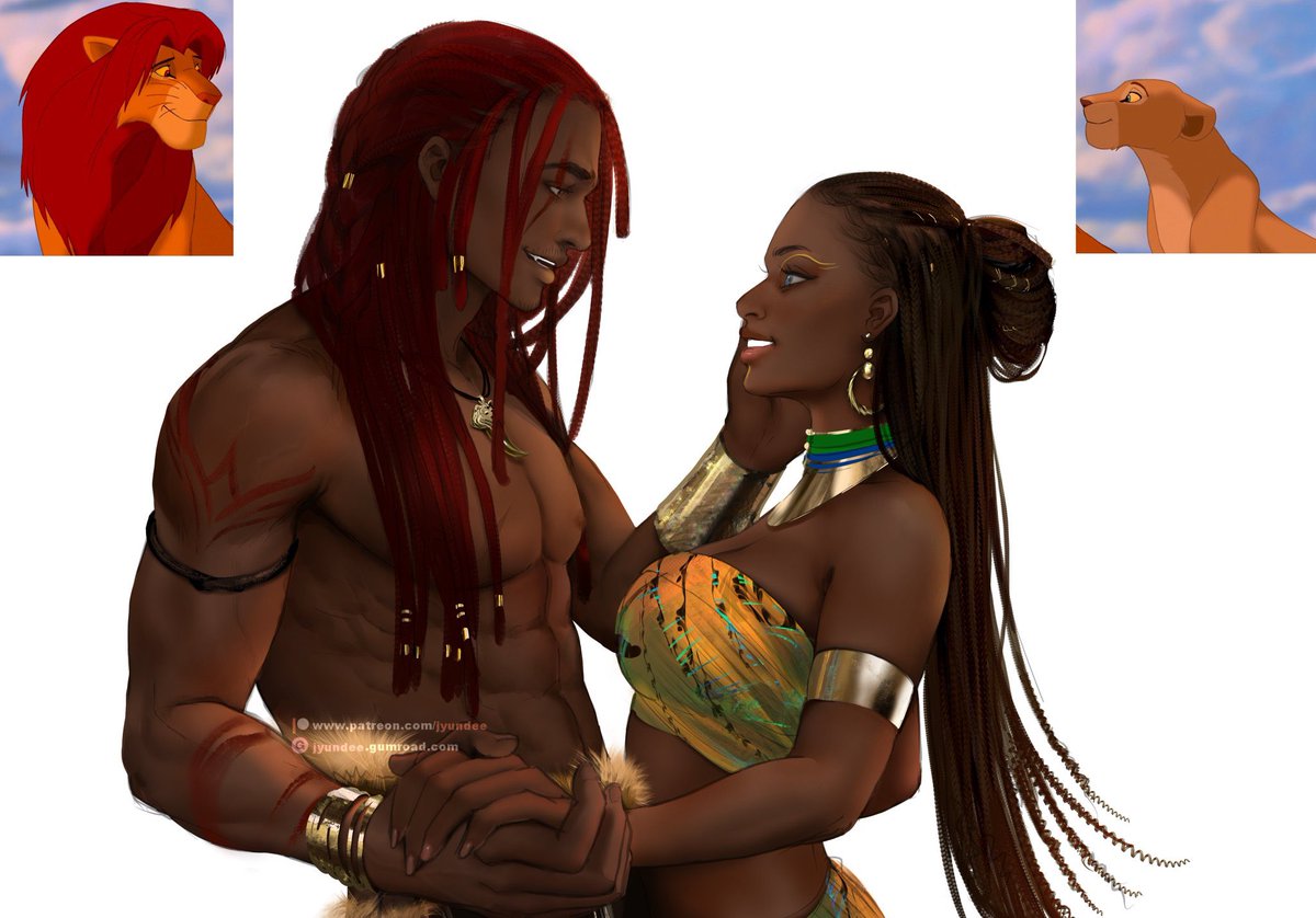jyundeeARTs's tweet image. The Lion King as human 🦁