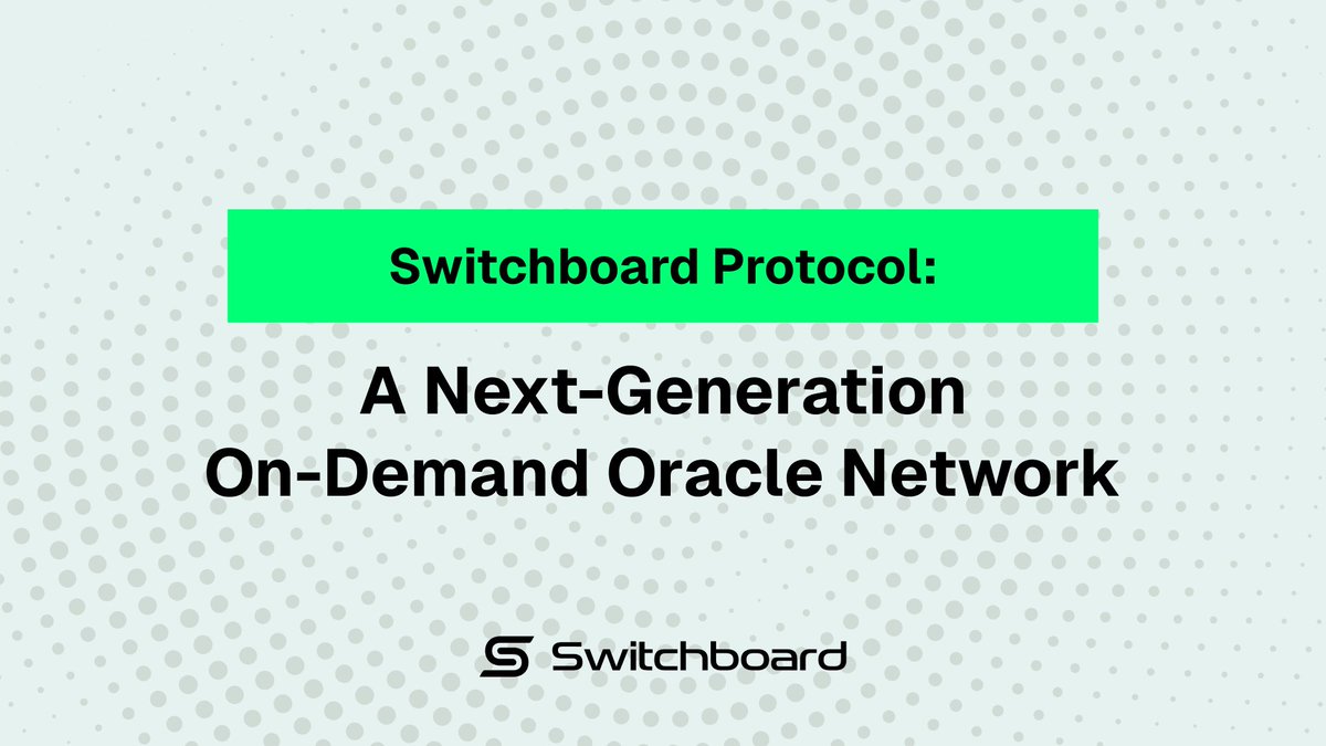 joshinp16's tweet photo. 2/ What is Switchboard?
@switchboardxyz is a decentralized oracle protocol that delivers reliable, tamper-proof data to dApps across multiple blockchains.

Think of it as the bridge connecting off-chain data to on-chain apps securely and transparently! 🌉 https://t.co/Mjp6hSBx2z