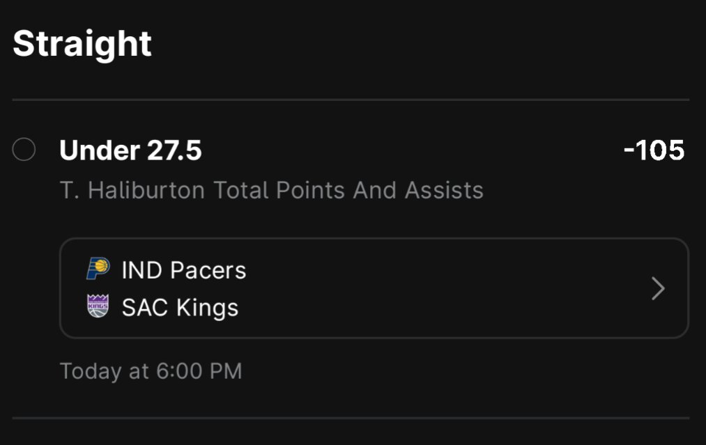 Wax_And_Wagers's tweet photo. #NBA Play 🏀
#TheLeague🏆
12.22.2024
T. Haliburton (IND) u27.5 PA (-105 ESPNbet)
• The revenge narrative has been essentially non-existent in these recent matchups. Despite their many faults, SAC have been really good at limiting the damage done by opposing PGs. The pace of both teams is a little scary, but I expect something in the 18/8 range, keeping this under in a must-win game at home for SAC.
BOL!🤞🏻Let's win!🏆 Tap if tailing!💟
| #INDvsSAC | #NBAPicks | #FreePicks | #GamblingX | #GamblingTwitter | #SportsBetting | #SportsBettingX |