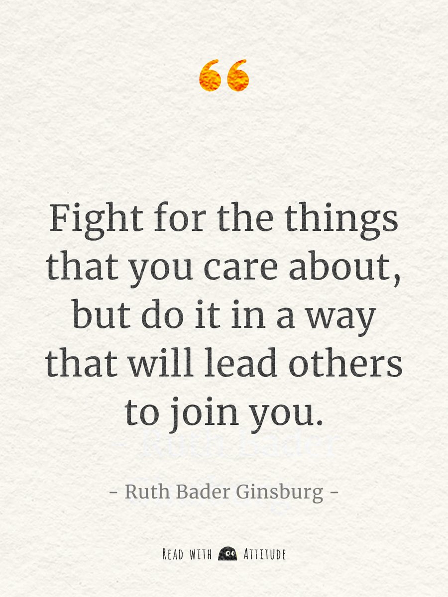 CuboxHQ's tweet photo. π‘ X Quotes: Fight for the things that you care about, but do it in a way that will lead others to join you.
#reading #cubox #learning #Productivity #quotes #motivational #Collaboration https://t.co/YSYXFBjZfE