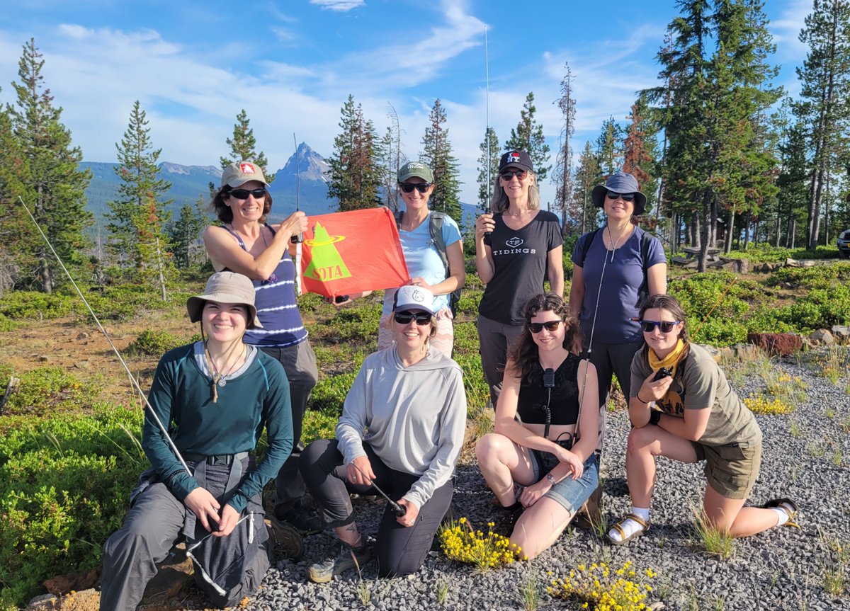 arrl's tweet image. The impressive turnout of YL operators at the 2023 annual SOTA campout in Oregon inspired Amy Haptonstall, AG7GP, to arrange a YL-only activation. 

Find out the details in her Jan #QST article, “Building a Sisterhood through SOTA.” 
👉Read it in print or in the digital edition!