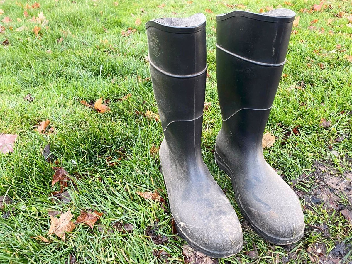 Orchard workers need waterproof boots like these to do their work. Most H2A orders require employers to provide any tools or equipment needed to perform their duties, but none of the H2A workers we've spoken to have ever had these boots provided for them. #WeFeedYou
