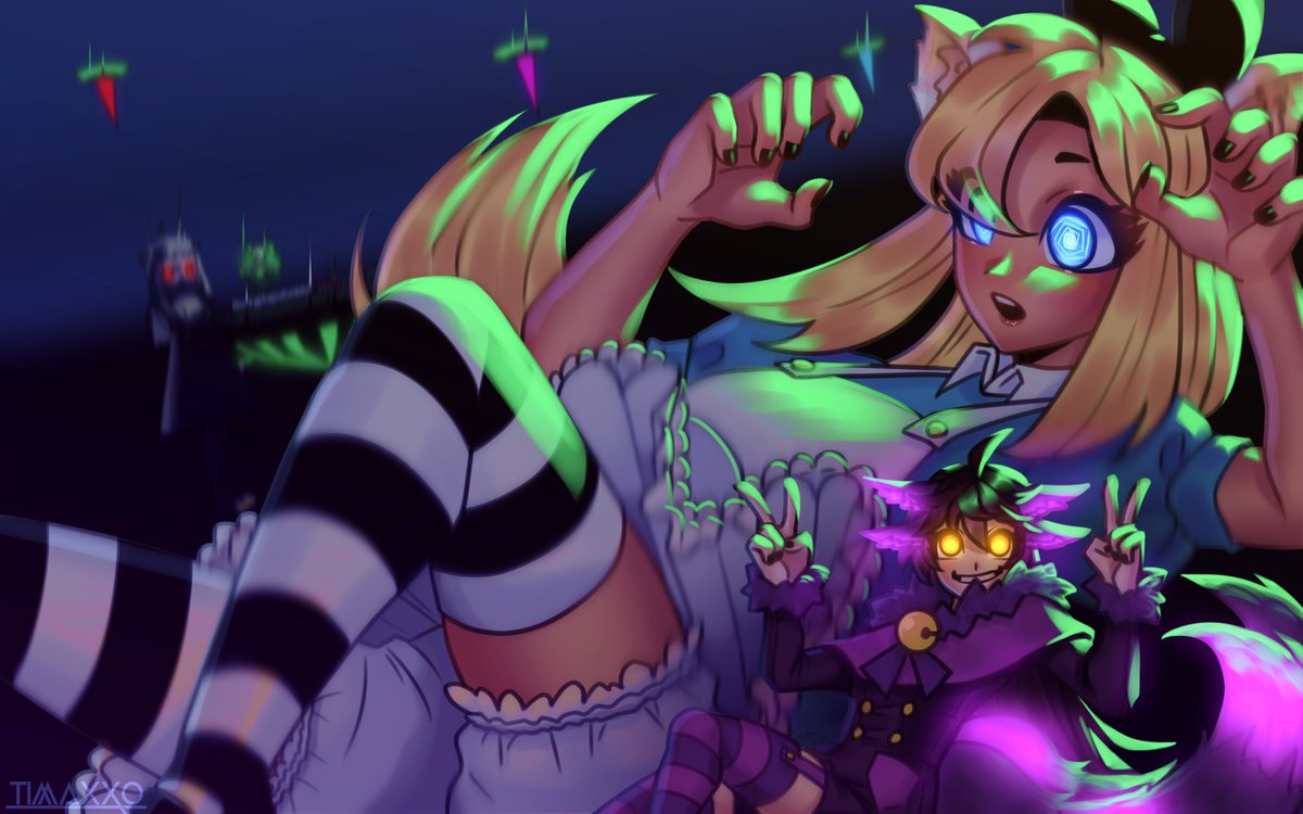 TiMaxXOO's tweet photo. Late Happy Halloween!
This was for a contest for a community i'm in, and I got first place so yipi!
━━━━━━━━▹☽ ☾◃━━━━━━━━
#TiMaxXO #art #digitalart #illustration #Halloween #HappyHalloween2024 #HoppouFoundation #Hoppou #vrchat #fanart https://t.co/fq3RGDUHh1
