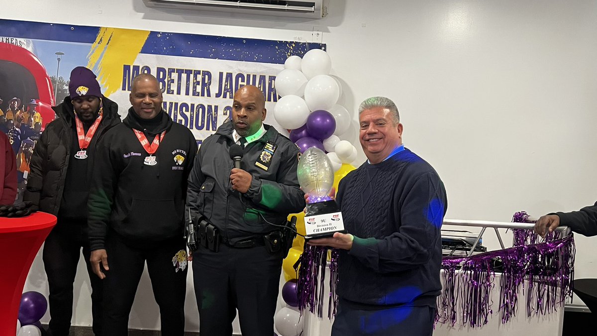 Mo Better Jaguars 9U  celebrated by the the New York City -