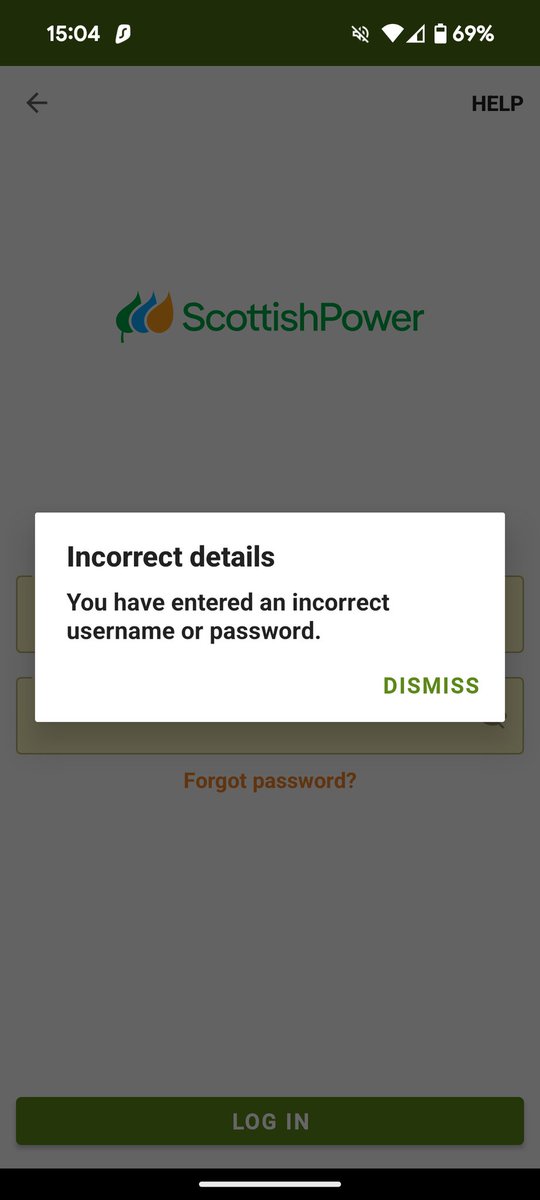 WattoF1's tweet photo. @SP_EnergyPeople I can't login to my account.  I've changed the password numerous times and it keeps telling me no.

#Help https://t.co/kI7PwwcCkY