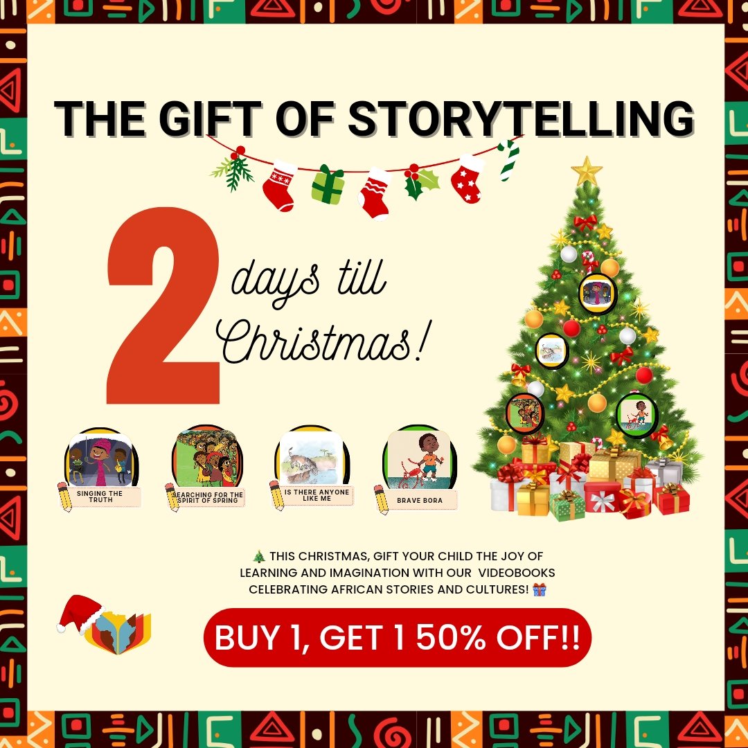 TaqaAfrica's tweet photo. 🎅 The countdown to Christmas is on! Need a meaningful gift?
Give the gift of storytelling this year with our video books in 11 official South African languages.

Shop here: https://t.co/PROtS5tB7i🎁📚

#TaqaAfrica #TaqaVideoBooks #11Languages #TheGiftOfStorytelling https://t.co/jNIM01Kr4x