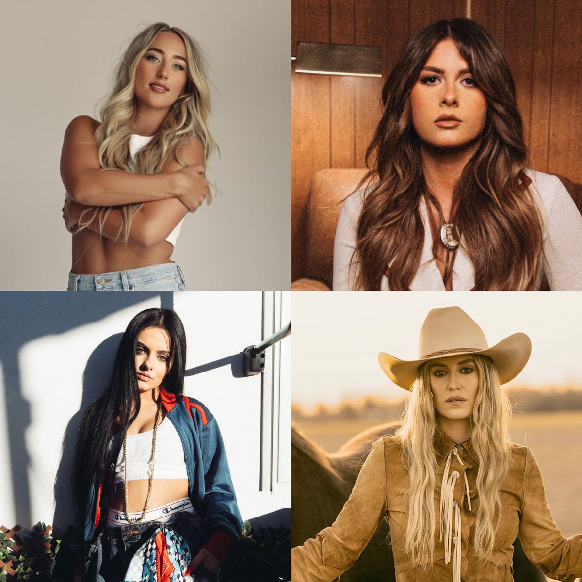 U.S. Radio Updater (@usradioupdater) on Twitter photo .<a href="/theashleycooke/">Ashley Cooke</a>, <a href="/ellalangleymsic/">Ella Langley</a>, <a href="/jessiemurphhh/">Jessie Murph</a> & <a href="/laineywilson/">Lainey Wilson</a> are the only women this year to reach #1 on US Country Radio (Mediabase).
Additionally, Langley & Murph are the only women to also reach #1 on Billboard’s Country Airplay chart. .<a href="/theashleycooke/">Ashley Cooke</a>, <a href="/ellalangleymsic/">Ella Langley</a>, <a href="/jessiemurphhh/">Jessie Murph</a> & <a href="/laineywilson/">Lainey Wilson</a> are the only women this year to reach #1 on US Country Radio (Mediabase).
Additionally, Langley & Murph are the only women to also reach #1 on Billboard’s Country Airplay chart.