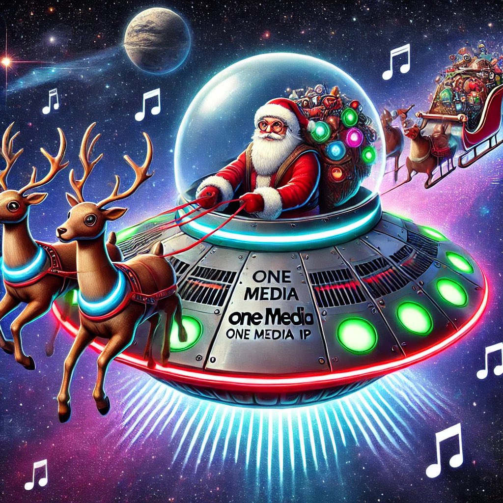 “Stuck astronauts on the ISS? One Media iP to the rescue! This Christmas, we brought music &amp; joy to the stars. Here’s to heroes on Earth &amp; beyond—Merry Christmas from One Media iP! 🎄✨ #OneMediaIP #ChristmasInSpace”