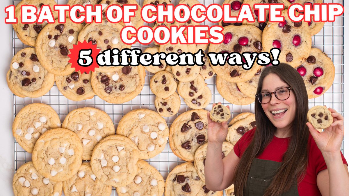 One Batch of Chocolate Chip Cookies, 5 Different Ways youtu.be/QbQE8stE-7M?si… via <a href="/YouTube/">YouTube</a>