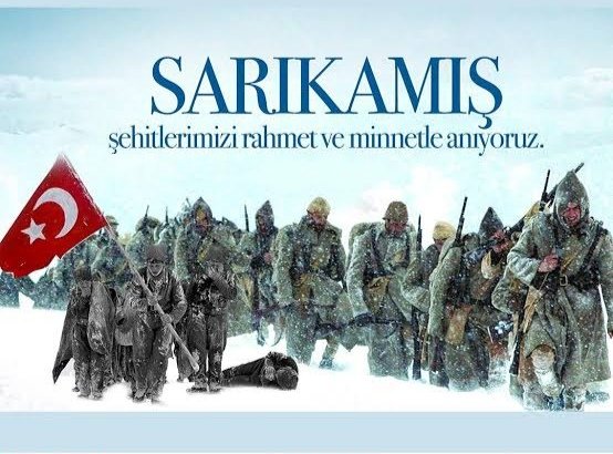 42selcukerkoc's tweet photo. Sarıkamış Harekâtı'nın 110'uncu yıl dönümünde, vatan toprağına düşen aziz şehitlerimizi saygı, şükran ve rahmetle yâd ediyorum.
Şehitlerimizin ruhları şad olsun. 🇹🇷
#sarıkamıs 
#sarikamissehitleri https://t.co/V3Hn8dmDNd