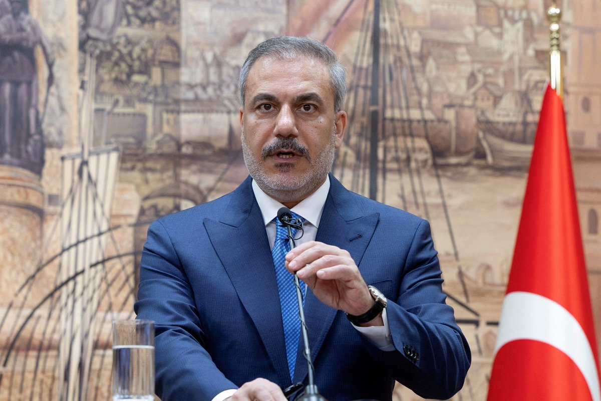 JUST IN 🚨

Turkish FM Fidan: “Israel must respect Syrian sovereignty and territorial integrity.”

On a side note, Turkey occupies over 8,000 square kilometers of Syria